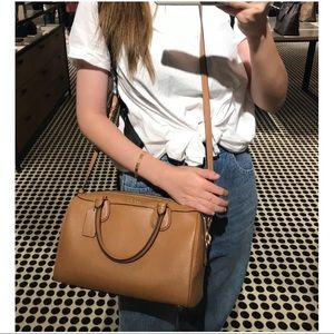 Coach Large Bennett Crossbody Satchel in Saddle